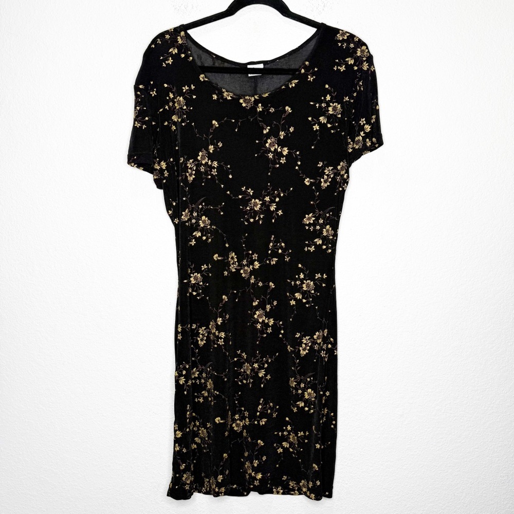 Y2K Sheer Asian Inspired Floral Print Mini Dress Whimsigoth Witchy